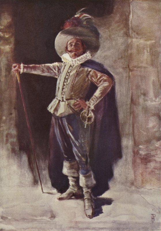 Coquelin，Cyrano de Bergerac 作者 珀西·安德森（Percy Anderson）