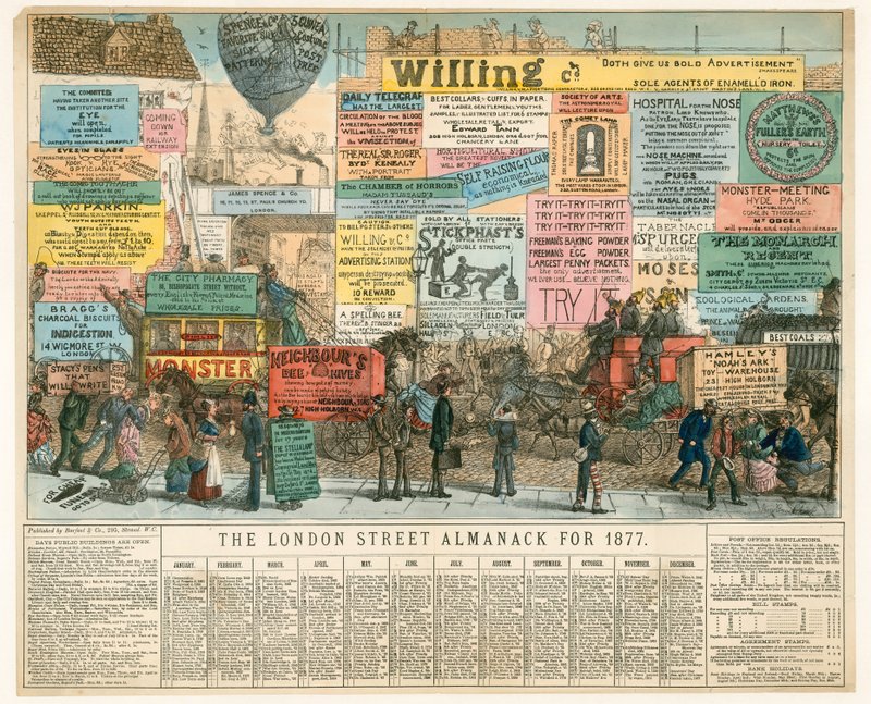 1877年的伦敦Almanack 作者 珀西·克鲁克申克