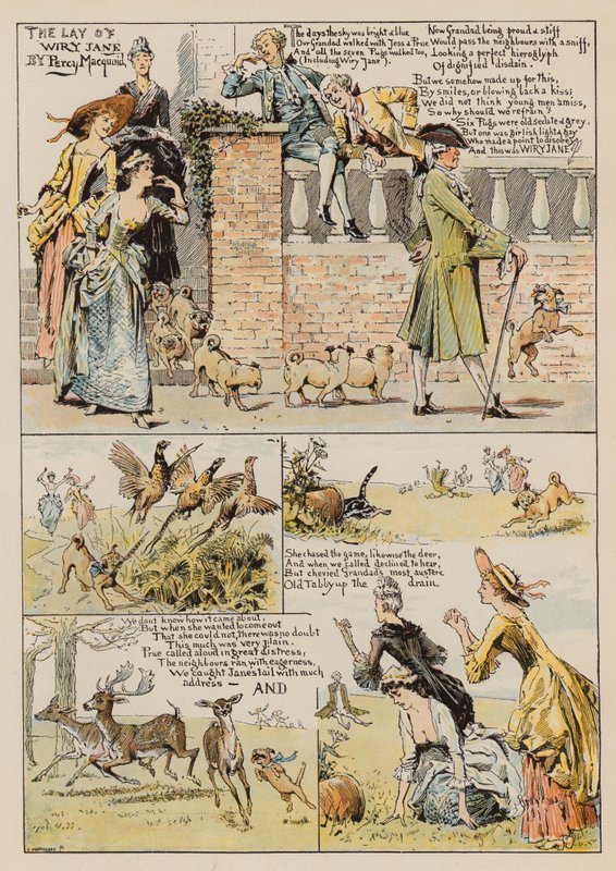 The Wiry Jane，由Percy Macquoid（chromolitho） 作者 珀西·麦考德（Percy Macquoid）