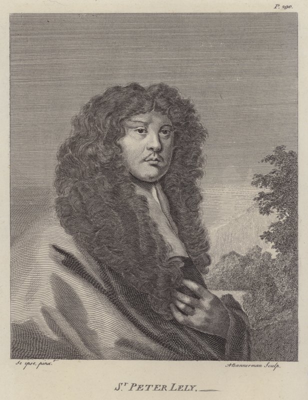 英国艺术家 Peter Lely 爵士（版画） 作者 彼得（继）莱利