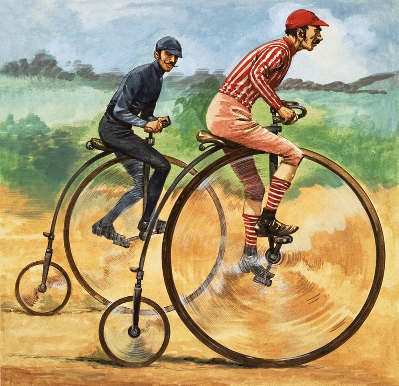 黄飞鸿...自行车岁月。 Penny Farthing 作者 彼得·杰克逊