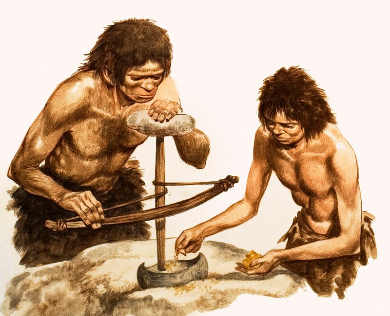 石器时代工具制造商（纸上水粉） 作者 彼得·杰克逊