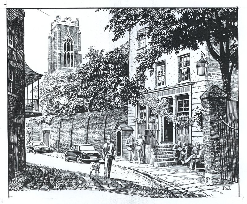 The Grenadier，Wilton Row，Belgravia（纸上墨水） 作者 彼得·杰克逊