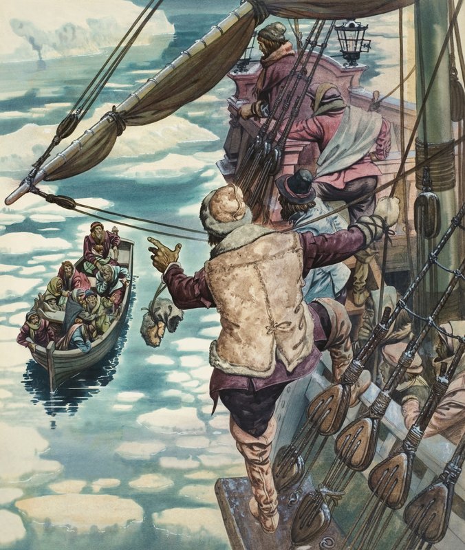 在海上的身份不明的场景 作者 彼得·杰克逊