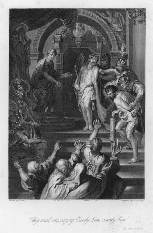 Ecce Homo, St John XIX, 6 (雕刻) 作者 彼得·保罗（后）鲁本斯