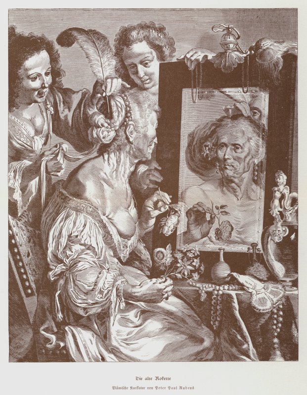 The Old Coquette, c1630 (litho) 作者 彼得·保罗（后）鲁本斯