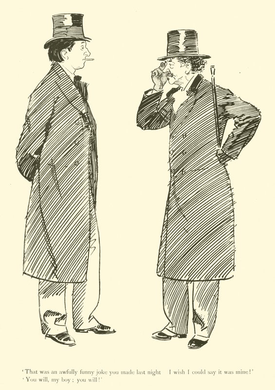 Phil May 的卡通，来自 1890 年代（石版画） 作者 菲尔·梅