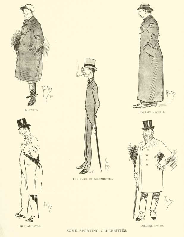 Phil May 的卡通，来自 1890 年代（石版画） 作者 菲尔·梅