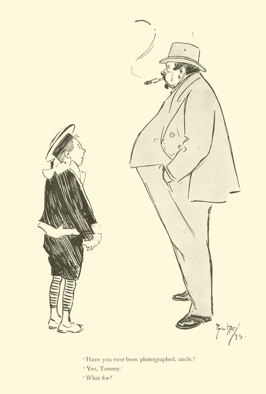 Phil May 的卡通，来自 1890 年代（石版画） 作者 菲尔·梅