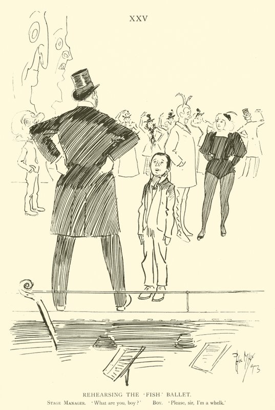 Phil May 的卡通，来自 1890 年代（石版画） 作者 菲尔·梅