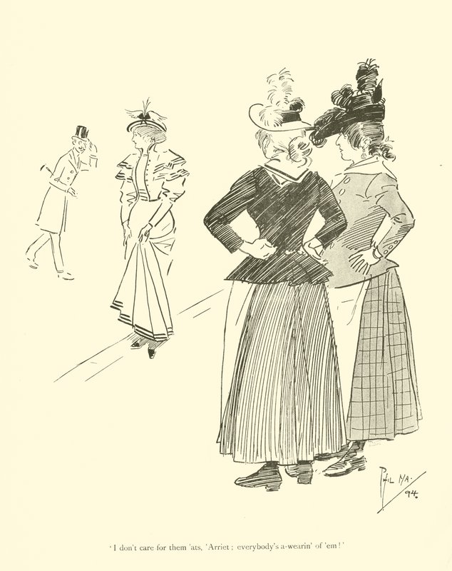 Phil May 的卡通，来自 1890 年代（石版画） 作者 菲尔·梅