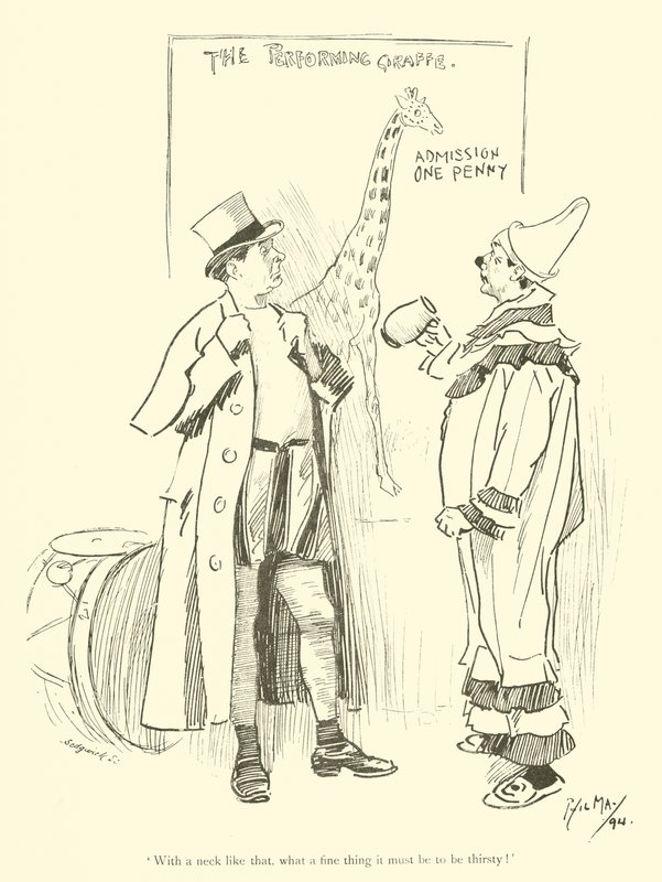 Phil May 的卡通，来自 1890 年代（石版画） 作者 菲尔·梅