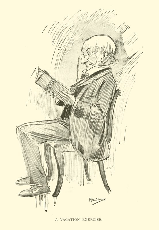 Phil May 的卡通，来自 1890 年代（石版画） 作者 菲尔·梅