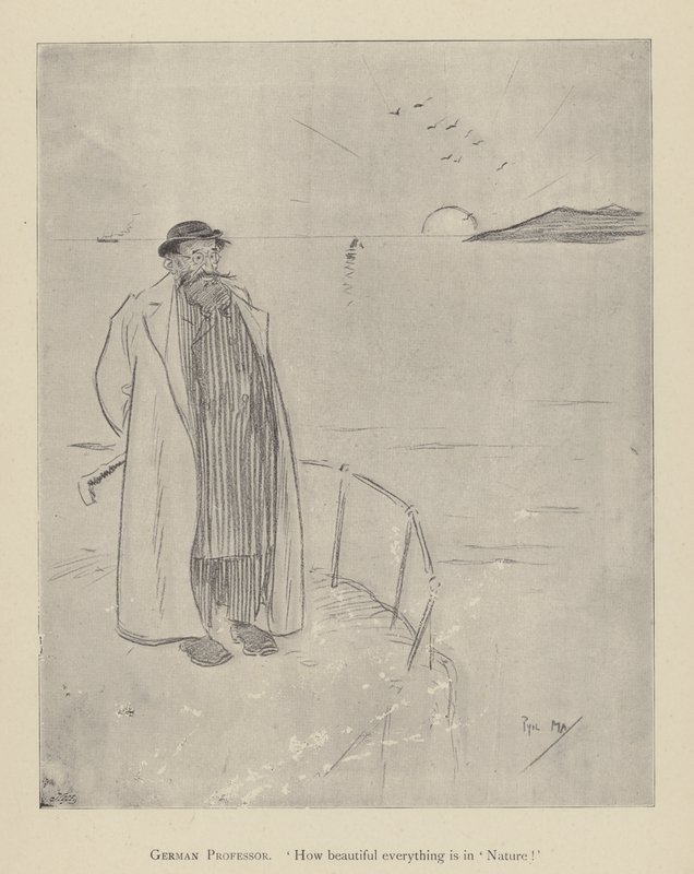 菲尔·梅 (Phil May) 的卡通画，来自 1890 年代（石版画） 作者 菲尔·梅