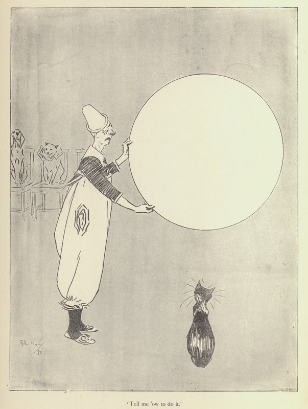 菲尔·梅 (Phil May) 的卡通画，来自 1890 年代（石版画） 作者 菲尔·梅