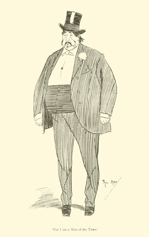 Cartoon by Phil May, from the 1890s (litho) 作者 菲尔·梅