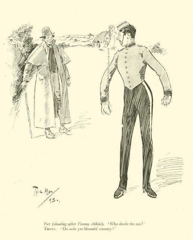 Phil May 的卡通，来自 1890 年代（石版画） 作者 菲尔·梅