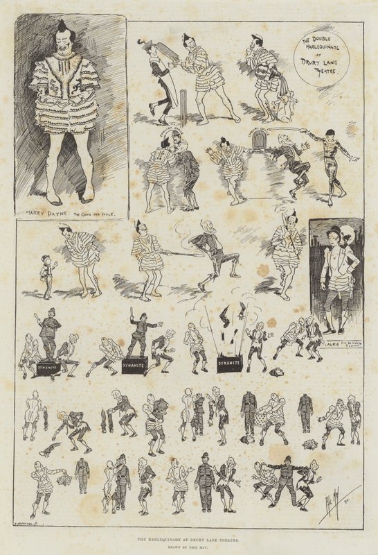 Drury Lane剧院的Harlequinade 作者 菲尔·梅