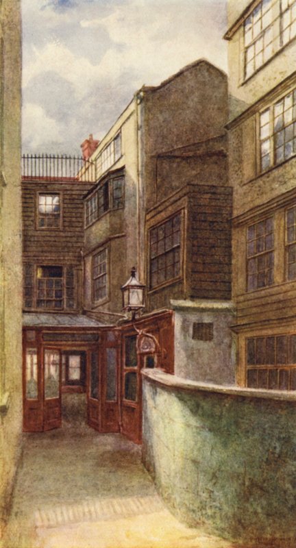 迪克斯咖啡馆，舰队街，1899年 作者 菲利普·诺曼