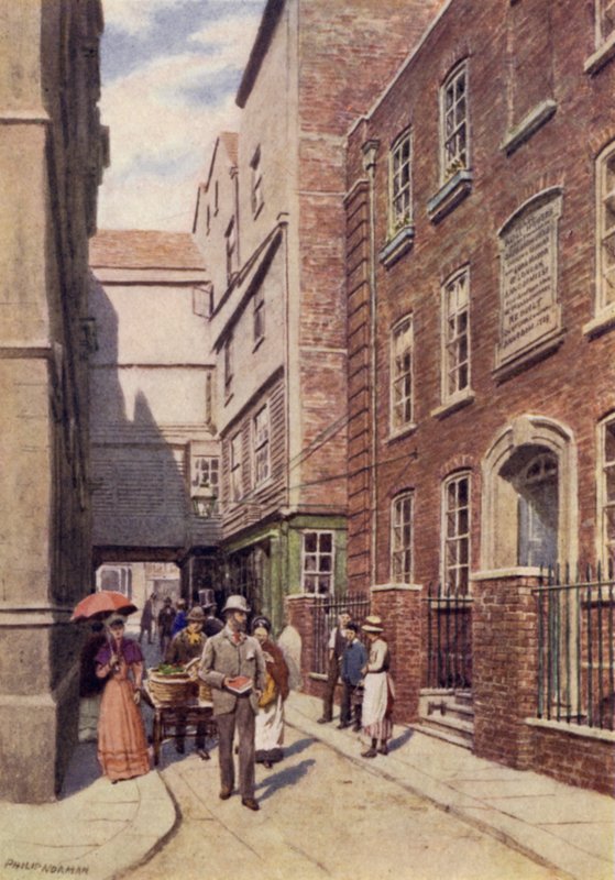 1890年从Great St Helens进入Bishopsgate 作者 菲利普·诺曼