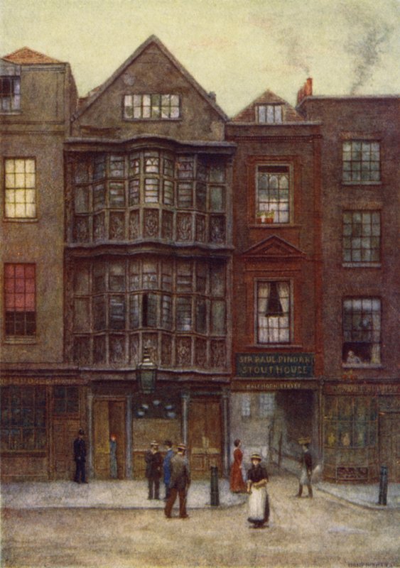 1877年Bishopsgate街的Paul Pindars House爵士 作者 菲利普·诺曼