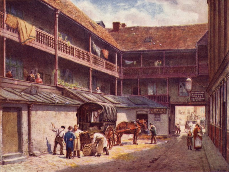 White Hart Inn，Southwark，1884 作者 菲利普·诺曼
