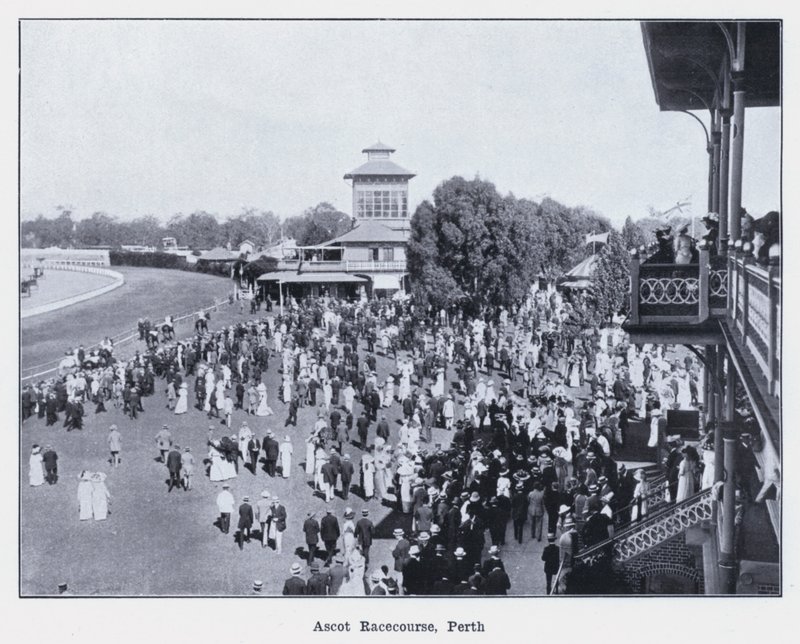 Ascot Racecourse, Perth (b/w photo) 作者 澳大利亚摄影师