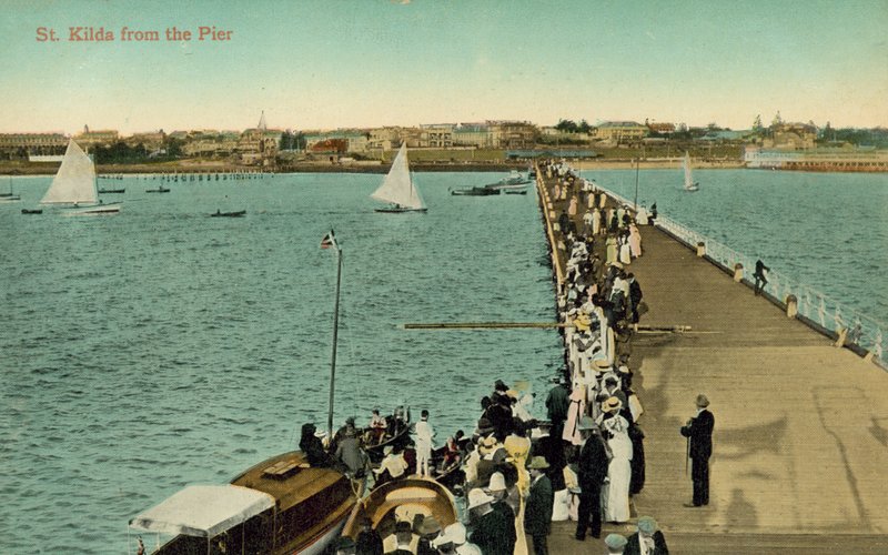 St Kilda from the pier, Melbourne, Victoria, Australia (photo) 作者 澳大利亚摄影师