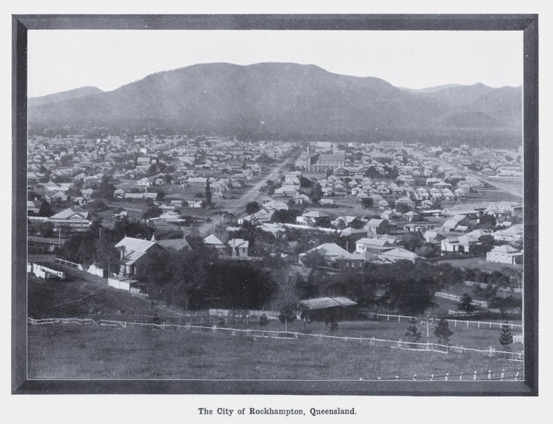 The City of Rockhampton, Queensland (b/w photo) 作者 澳大利亚摄影师