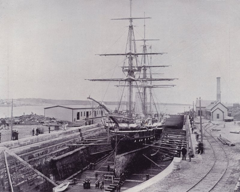 Canada: HMS "Canada" (b/w photo) 作者 加拿大摄影师