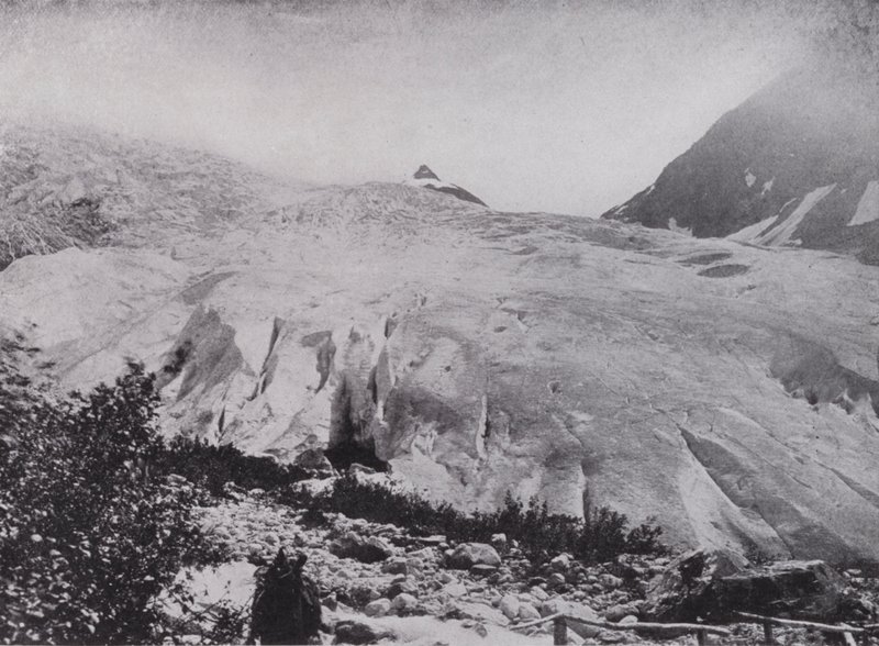 Foot of the Great Glacier (b/w photo) 作者 加拿大摄影师