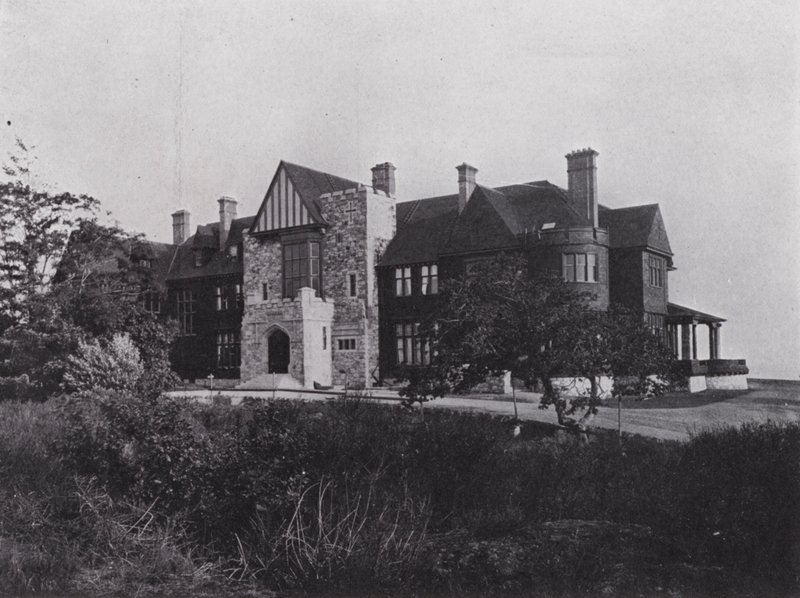 Government House, Victoria (b/w photo) 作者 加拿大摄影师