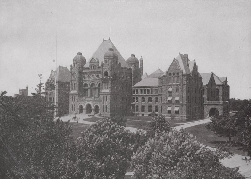 Parliament Buildings of the Province of Ontario, Toronto (b/w photo) 作者 加拿大摄影师