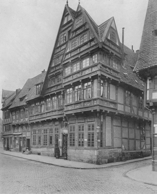Der Osterstrasse 的德国老房子（黑白照片） 作者 德国摄影师