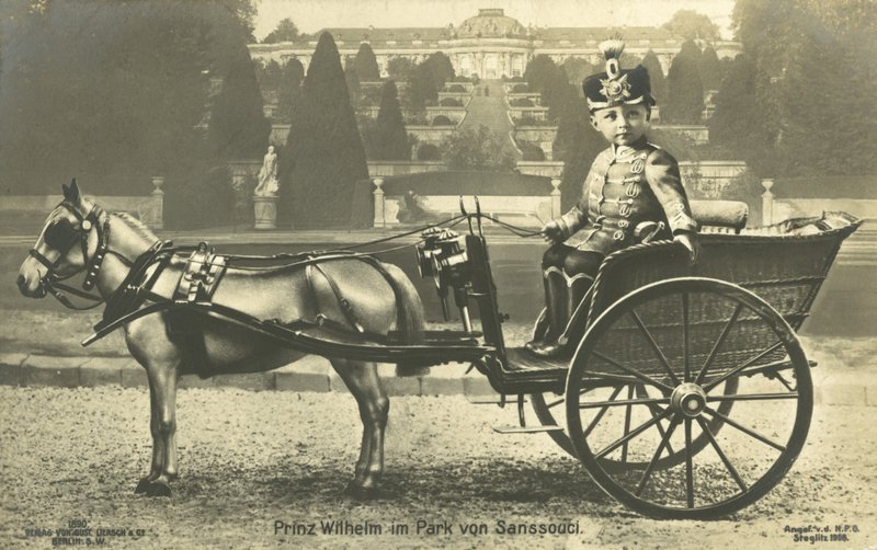 Crown Prince Willhelm, Sanssouci Palace, Potsdam (b/w photo) 作者 德国摄影师