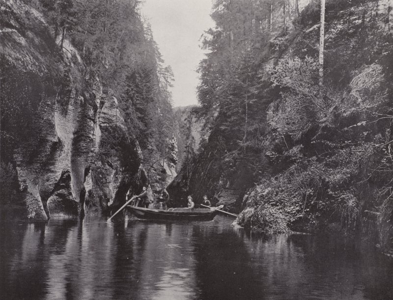 Edmundsklamm, Mittelwande (b/w photo) 作者 德国摄影师