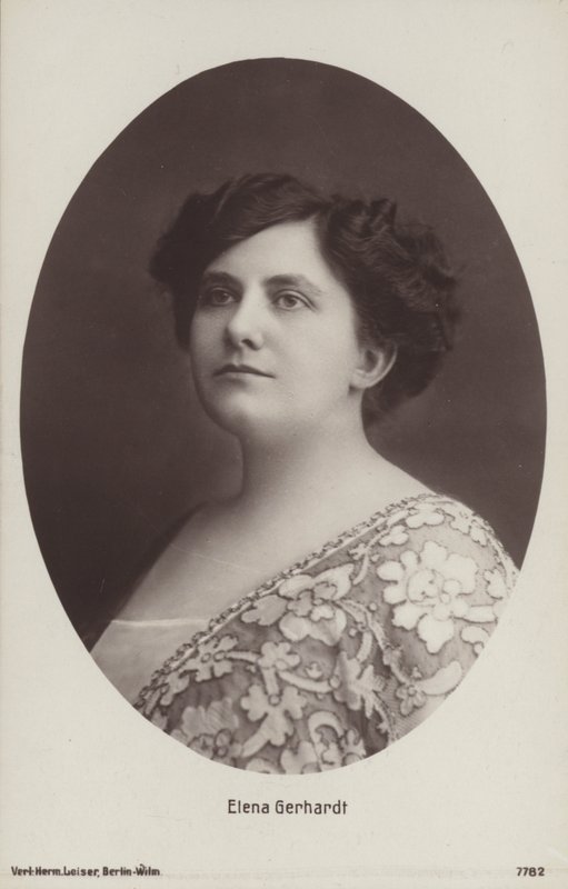 Elena Gerhardt, German opera singer (b/w photo) 作者 德国摄影师
