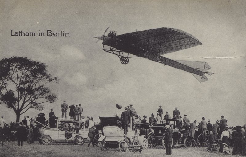 French aviator Hubert Latham in Berlin (b/w photo) 作者 德国摄影师