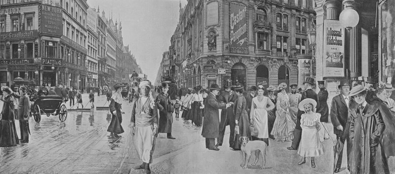 Friedrichstrasse, An Der Passage（黑白照片） 作者 德国摄影师