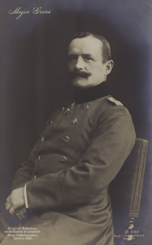 Hans Georg Friedrich Gross，德国气球驾驶员和飞艇建造者（黑白照片） 作者 德国摄影师