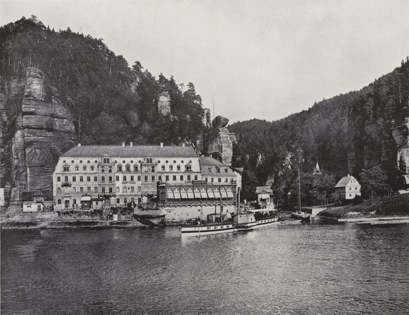 Herrnskretschen (b/w photo) 作者 德国摄影师