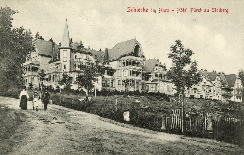 Hotel Furst zu Stolberg, Schierke, Harz Mountains, 德国（黑白照片） 作者 德国摄影师