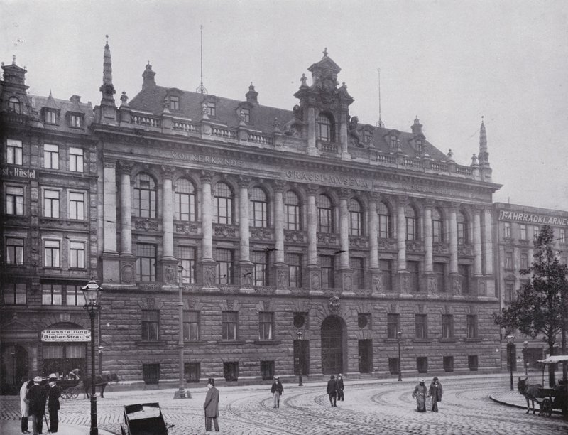 Leipzig: Grassi-Museum (b/w photo) 作者 德国摄影师