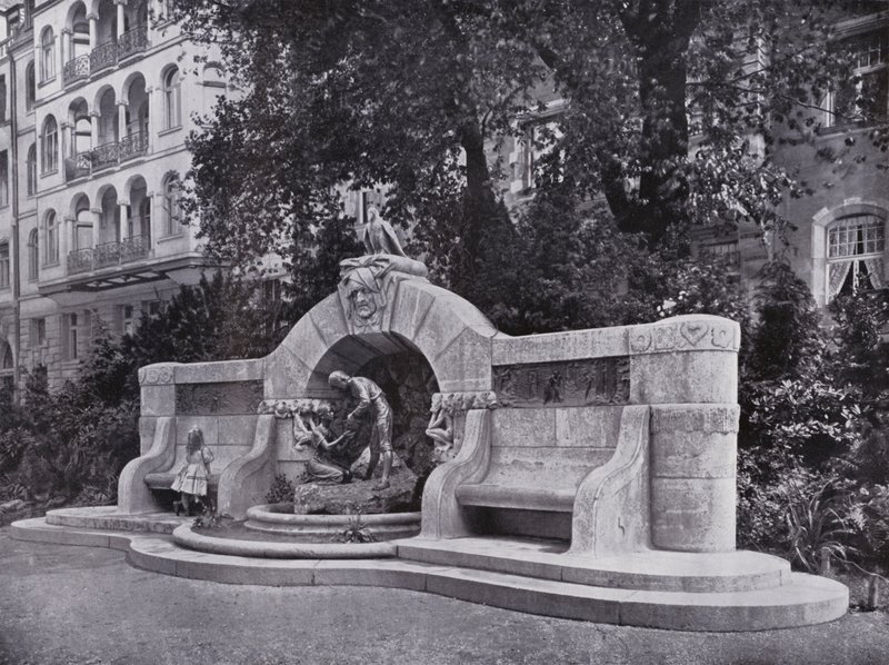 莱比锡：Marchenbrunnen（黑白照片） 作者 德国摄影师