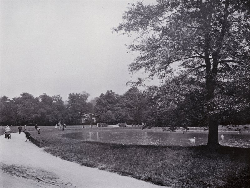 Leipzig: Rosental, Restaurant Schweizerhauschen (b/w photo) 作者 德国摄影师