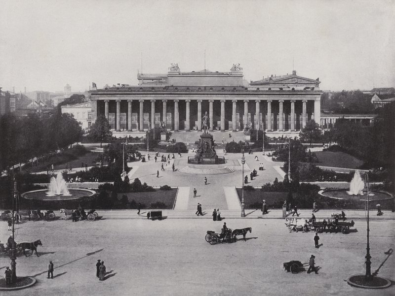 Lustgarten（黑白照片）。 作者 德国摄影师