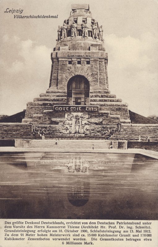Monument to the Battle of the Nations (1813), Leipzig, Germany (b/w photo) 作者 德国摄影师