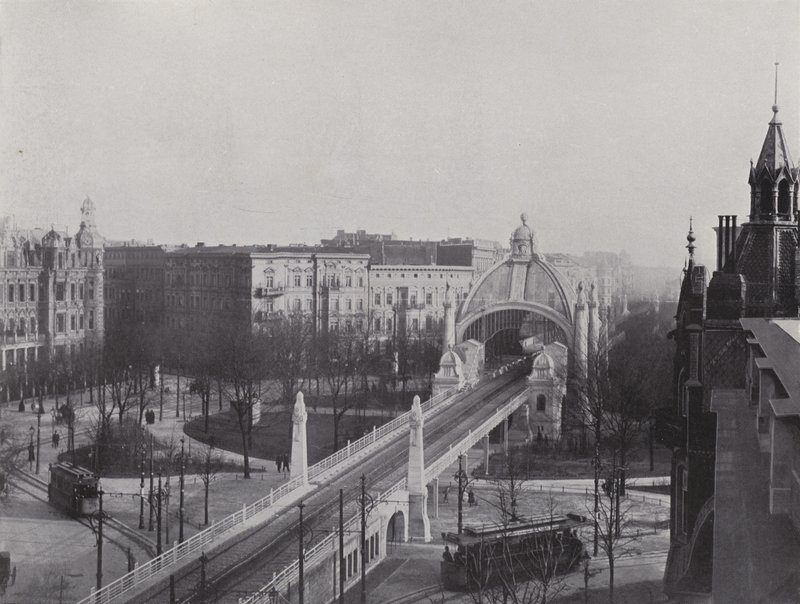 Nollendorfplatz，Der Hochbahn 车站（黑白照片） 作者 德国摄影师