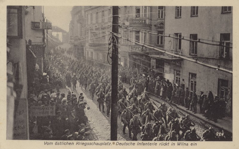 Occupation of Vilnius, Lithuania, by German troops during World War I 作者 德国摄影师