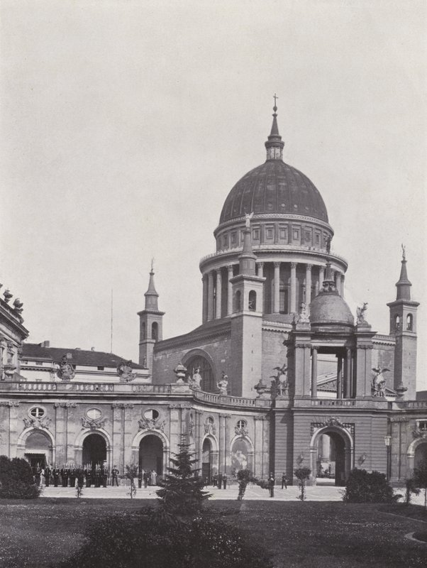 Potsdam, Stadtschloss, Fortunaportal Und St Nikolaikirche (b/w photo) 作者 德国摄影师